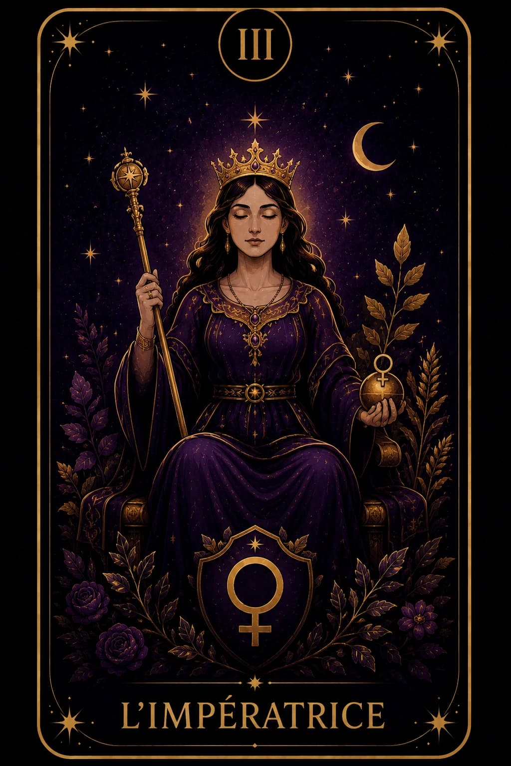 Carte de tarot L'Impératrice