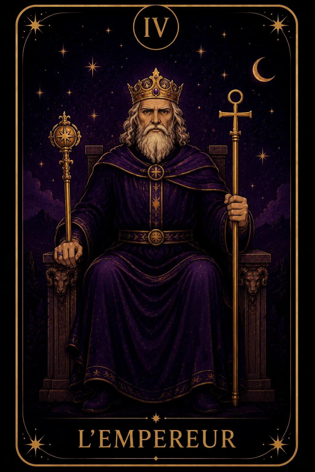 Carte de tarot L'Empereur