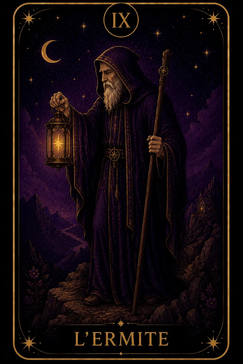 Carte de tarot L'Ermite