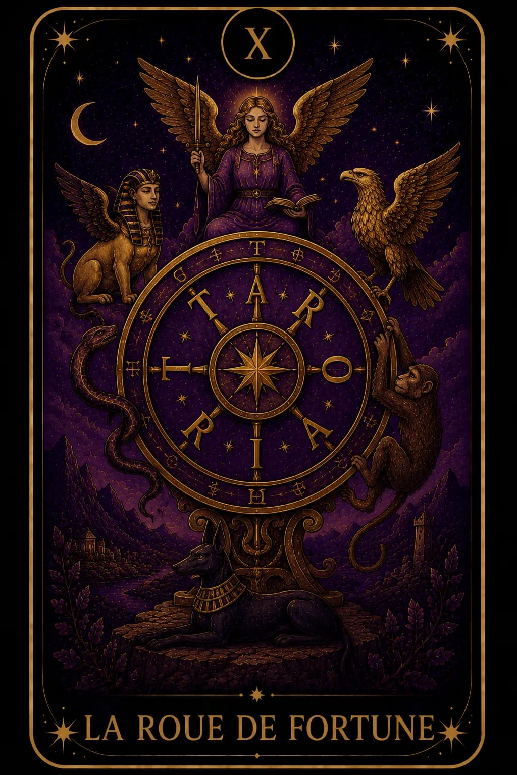 Carte de tarot La Roue de Fortune