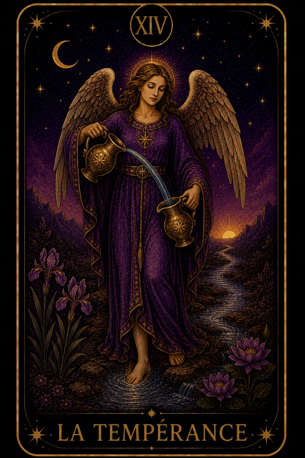 Carte de tarot La Tempérance