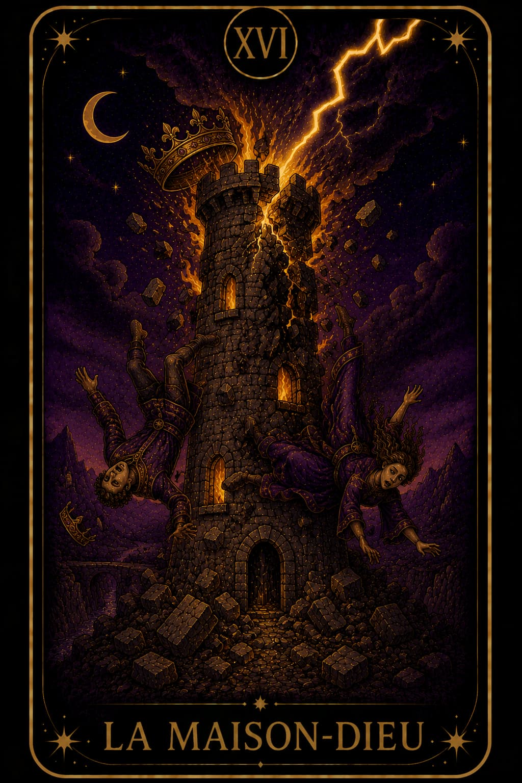 Carte de tarot La Maison Dieu