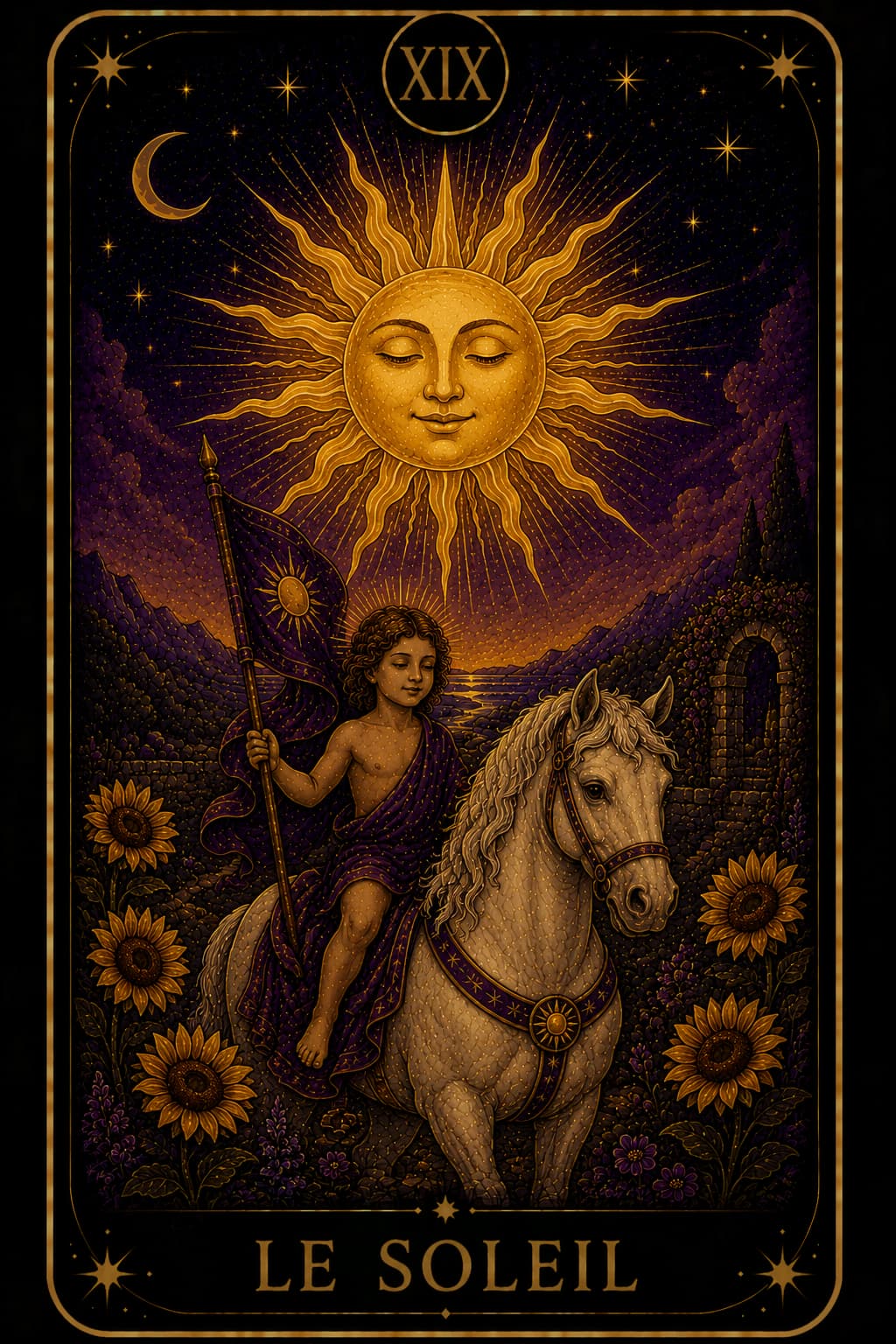 Carte de tarot Le Soleil